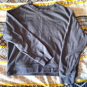 Grey, “love” crew neck sweater